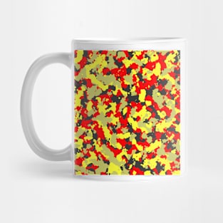 Camouflage Red Yellow Mug